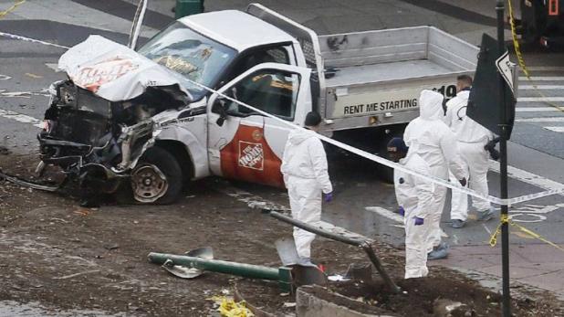 न्यूयॉर्क में आतंकी हमला, हमलावर ने ट्रक से 8 को रौंदा, 10 से ज्यादा घायल