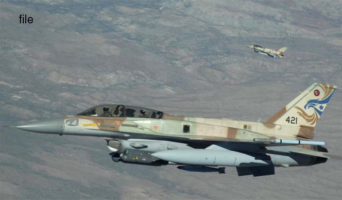 सीरिया में ईरानी ठिकानों पर हमले के बाद इस्राइली एफ 16 दुर्घटनाग्रस्त