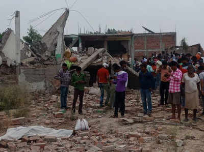 लखनऊ : काकोरी में दो धमाके -  तीन अन्य मकान भी धराशायी, दो लोगों की मौत
