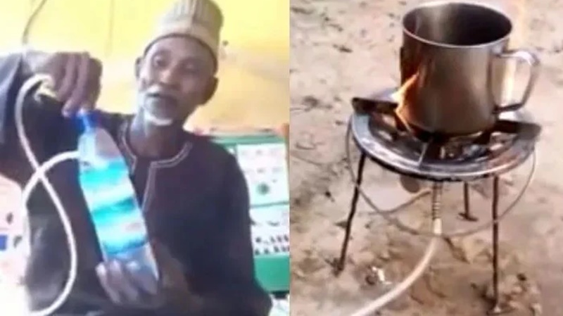 नाइजीरिया के व्यक्ति ने बनाया पानी से जलने वाला चूल्हा