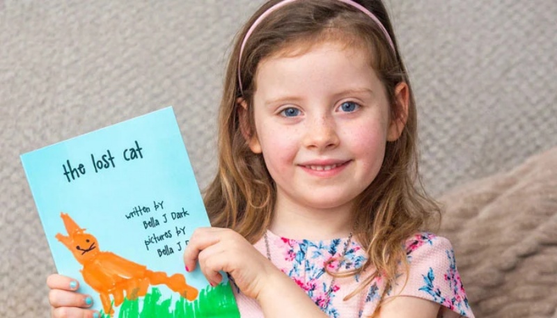 पांच साल की ब्रिटिश लड़की ने किताब लिखकर गिनीज वर्ल्ड रिकॉर्ड बनाया