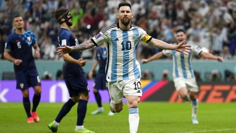 फ़ीफ़ा वर्ल्ड कप में क्रोएशिया को हराकर अर्जेंटीना फाइनल में