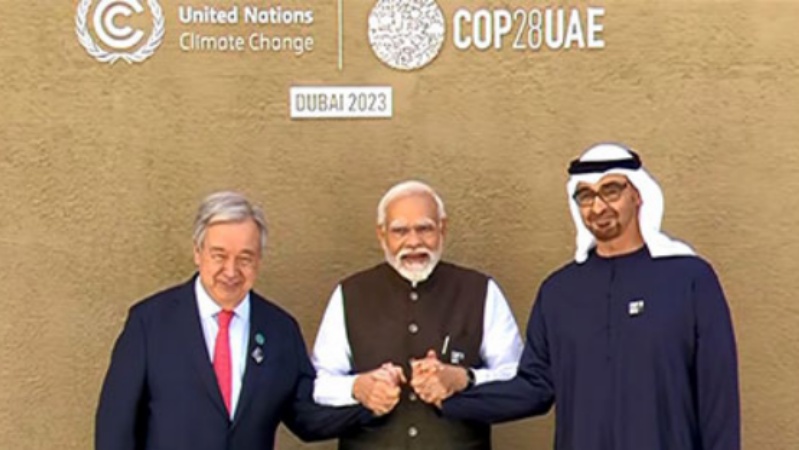 कॉप 28 में प्रधानमंत्री मोदी ने कार्बन उत्सर्जन 45 फीसदी कम करने पर जोर दिया