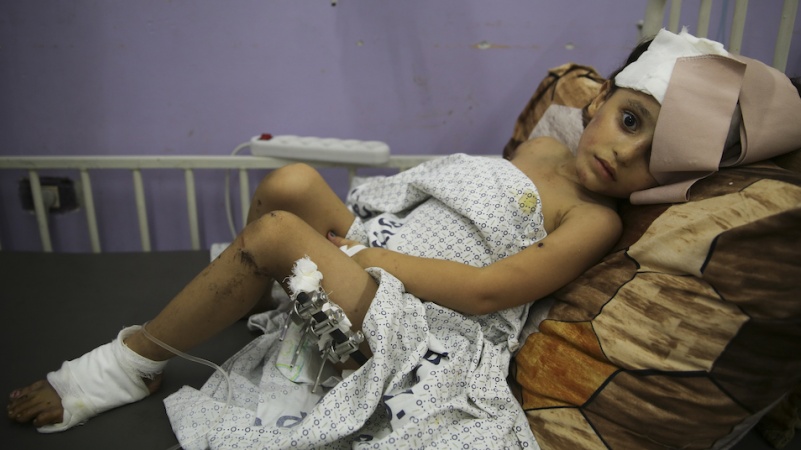 इटली द्वारा 100 घायल फ़िलिस्तीनी बच्चों का इलाज करने का एलान