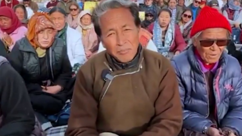 चीन की सीमा तक होगा सोनम वांगचुक का 'पशमीना मार्च'