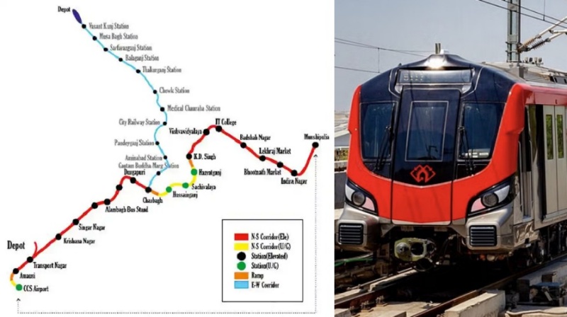 ईस्ट-वेस्ट कोरिडोर को मंजूरी मिलने के बाद बढ़ेगा लखनऊ मेट्रो का दायरा