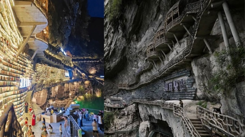 चीन में है दुनिया का सबसे दुर्गम और आकर्षक पुस्तकालय 