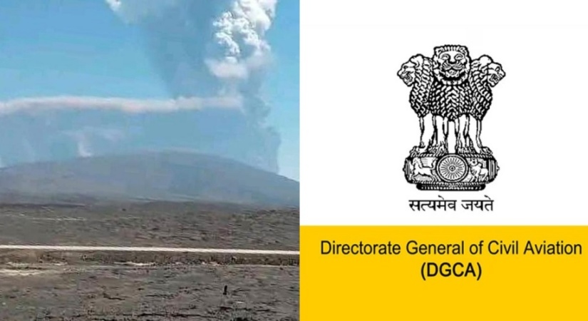 ज्वालामुखी विस्फोट के बाद भारत की ओर बढ़े गुबार पर डीजीसीए ने एयरलाइंस को जारी किए निर्देश
