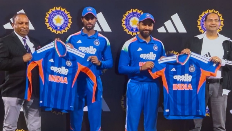 टी20 वर्ल्ड कप 2026 के लिए नई जर्सी लॉन्च, रोहित शर्मा बने ब्रांड एंबेसडर