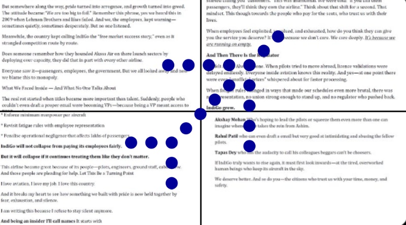 इंडिगो पायलट के खुले पत्र ने खोले एयरलाइन की अव्यवस्था के कई राज