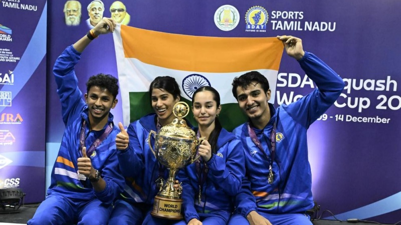 स्क्वैश वर्ल्ड कप 2025 के फाइनल में भारतीय टीम ने रचा इतिहास