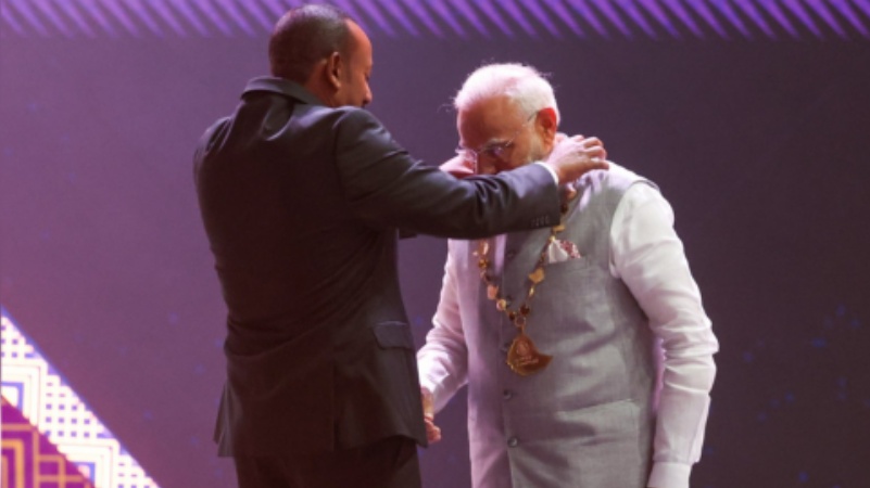 प्रधानमंत्री मोदी इथियोपिया के सर्वोच्च पुरस्कार से सम्मानित