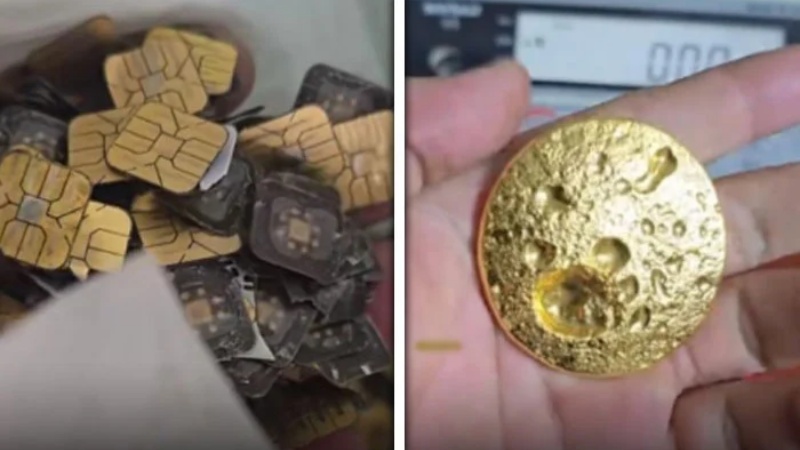 चीनी ब्लॉगर ने सिम सहित कई डिवाइस से सोलह तोला सोना निकाल लिया