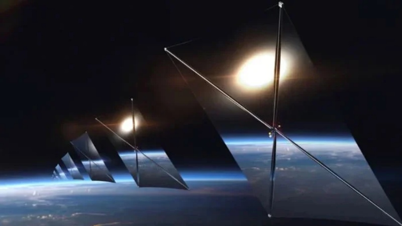 स्पेस में हज़ारों शीशे लॉन्च करके सूरज की रोशनी बेचने की योजना 
